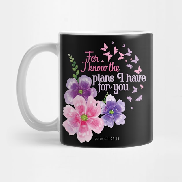 Womens Jeremiah 29:11 Christian Bible Verse Gifts by cranko